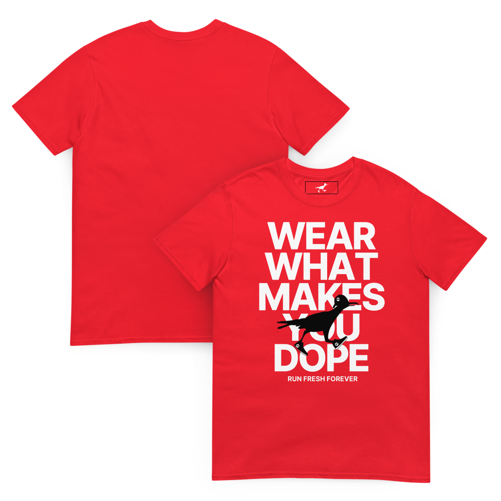 WEAR YO VIBES TEE - RED X WHITE