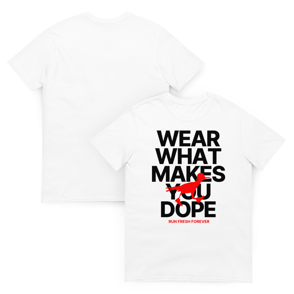 WEAR YO VIBES TEE - WHITE X BLACK