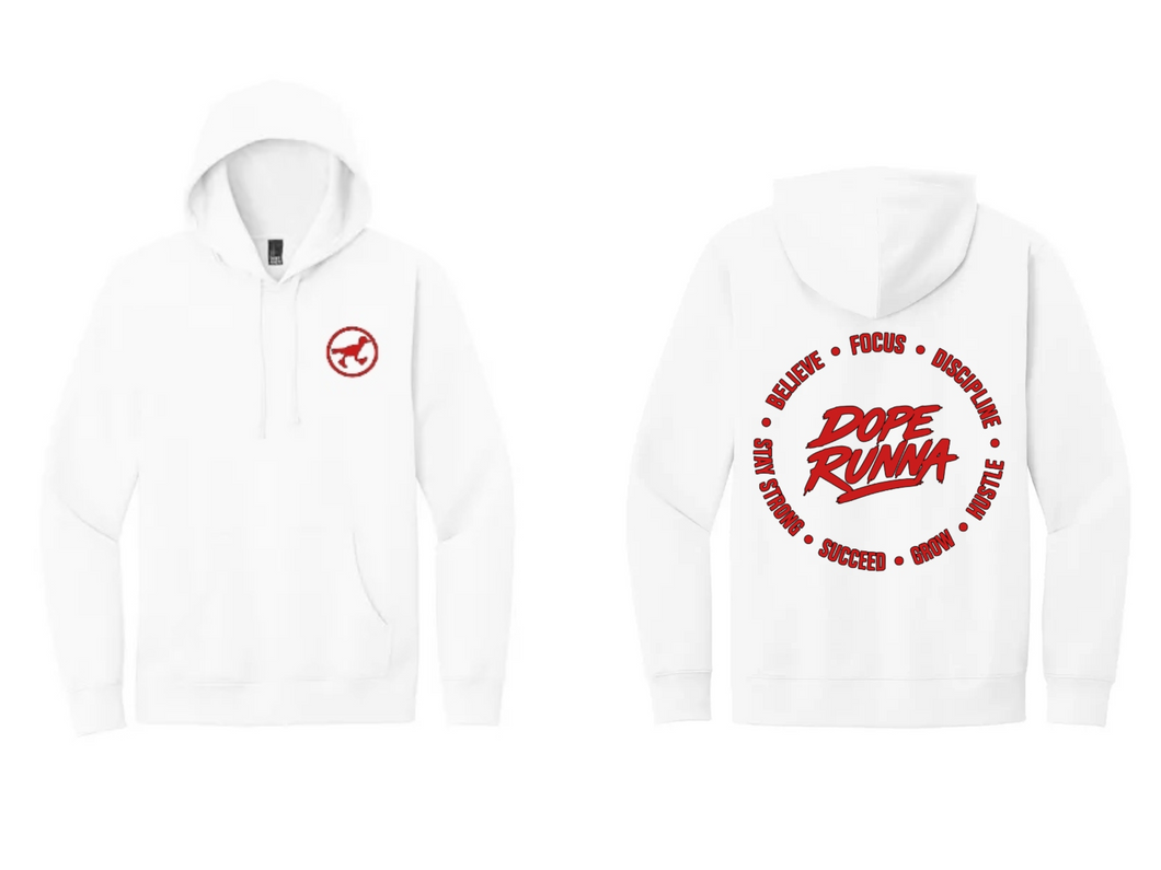 ARKANSAS X DOPE RUNNA - HOODIE - WHITE