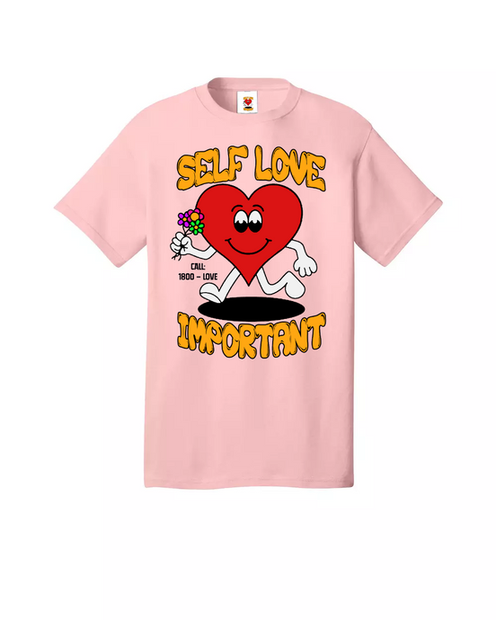 SELF LOVE IMPORTANT - PINK X WHITE
