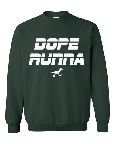Win The Race - Crewneck - Forrest Green / White - Unisex
