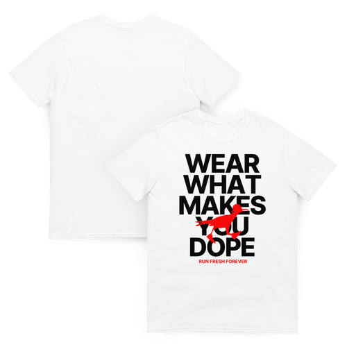 WEAR YO VIBES TEE  - WHITE X BLACK